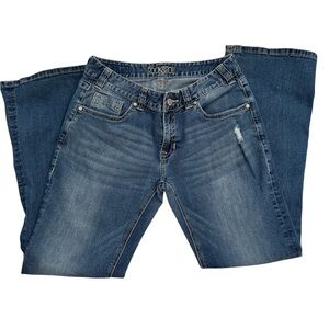 Rock & Roll Cowgirl Women's Blue Flare Jeans